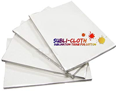 Subli-Cloth Baumwollstoff für Sublimationsdruck, dunkles und helles Gewebe, A4 x 20 Stück, 21 x 29 cm