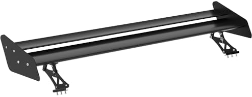 Artudatech Becquet arrière universel en aluminium avec réglage réglable en double músicasomeulator Henan pour véhicules avec vis noires