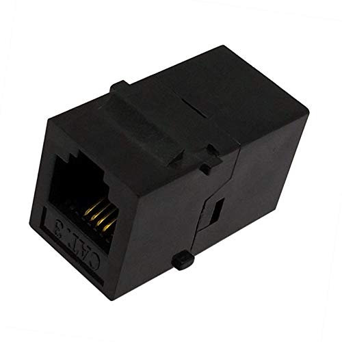 10 Stück RJ11-Telefonmodul, Cat3-Telefonmodul, Telefonanschluss, RJ-11, 6p4c, Buchse auf RJ11/RJ12, RJ-11-Kupplung