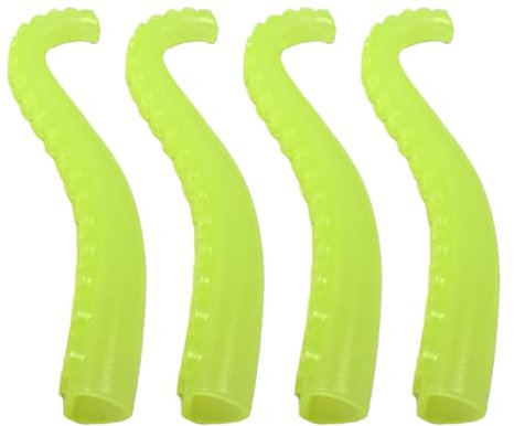 Oktopus-Tentakel-Fingerpuppen, 4 Stück, grün, Gummi, leuchtet im Dunkeln, Finger-Tentakelpuppen zum Erzählen von Geschichten, lustig für Kinder, 4 Stück