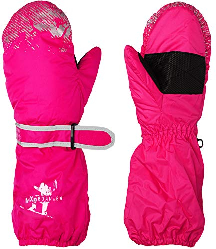 alles-meine.de GmbH Fausthandschuhe/Fäustlinge - Farbe & Größenwahl - Größe 4 bis 5 Jahre - mit langem Schaft - rosa/pink - LEICHT anzuziehen ! mit Daumen wasserdicht + ATM..