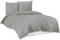 Mixibaby Bettwäsche Bettgarnitur Bettbezug 100% Baumwolle 135x200 155x220 200x200 200x220, Farbe:Grau, Größe:135 x 200 cm