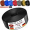 MAS Premium Von 5 bis 100m Aderleitung H07 V-K 6 mm² Schwarz, Braun, Dunkelblau, Grüngelb, Grau, Rot oder Hellblau Einzelader flexibel (Schwarz, 5m)