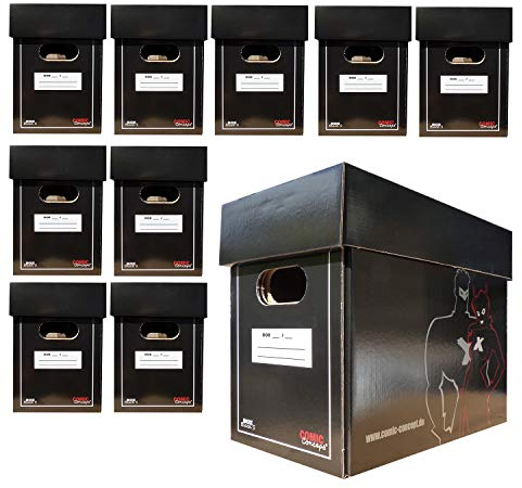 Comic Concept Set 10x Premium Comic Box (kurz) schwarz