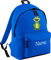 ShirtInStyle Kinder Rucksack Frosch mit Name veredelt, Wunschtext individuell, ideal für Kita, Sport und Freizeit, Farbe Royal
