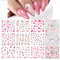 MWOOT 12 Blatt Kirschblüten Nagelsticker,Nagelaufkleber Wassertransfer Aufkleber Abziehbilder Set,Nagel Tattoo Aufkleber für DIY Nagel Tipdesign