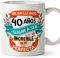 MUGFFINS Tazas 40 Cumpleaños - En Español - Me ha llevado 40 años llegar a ser increíble - 11 oz - Regalo original y divertido