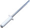 AERZETIX - C57116 - Lot de 50 Rivets aveugles Ø4x12 mm couleur blanche RAL 9010 - en acier/aluminium - rivet pop à rupture de tige