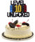 Prasacco Tortendeko Geburtstag, Spiel Themen-Kuchenaufsatz Kuchendekoration Happy Birthday Cupcake Topper mit Essen Papier Stick Geburtstag Kuchenzubehör für 10 Jahre alter Junge und Mädchen (1 Stück)
