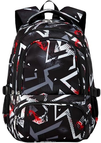 BLUEFAIRY Kinderrucksäcke für Jungen und Mädchen, Grundschultaschen, niedliche Büchertaschen, A-Grau, L, Modisch