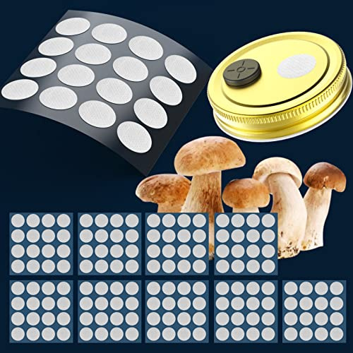 ZHANXUBIO Membranfilter Aufkleber 20mm 0,2um Stark Haftende Filterscheibe für Pilzzucht (20mm, 160 Stück)
