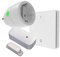 DIW-Funk Abluftsteuerung PA-512 SPARSET Fensterkontaktschalter DFM-2000 + PowerStecker DSR-2300 + Wand-Sender DWS-11 kabellos für Dunstabzugshaube Kamin Ofen