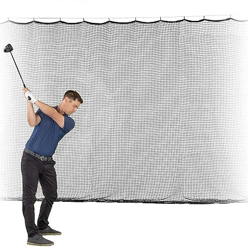 GoSports Sportnetz, Schlagnetz für Golf, Baseball, Hockey, Fußball, LAX und mehr, 3 m, 4,5 m oder 6 m