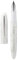 Hongdian N23 White Rabbit Fountain Pen, Long Blade Medium Nib Silver Trim, New Year Lucky Rabbit Carving Design, Smooth Writing Pen with Converter and Metal Pen Box Set