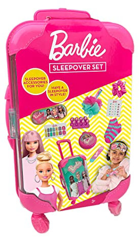 Cefa Toys Trollley Barbie-Party, Rosa: Trolley, Barbie Party Toy Set, Kind, Badeschwamm, Socken, Nagelfeile, Nagelaufkleber, Augenmaske, Nageltrenner, Spiegel, Gummi, Haarbürste