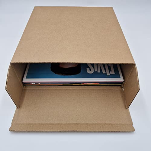 Panmer 12 Vinyl Storage Box Fits 25 LPs Easy Assemble Thick Cardboard Box (10)