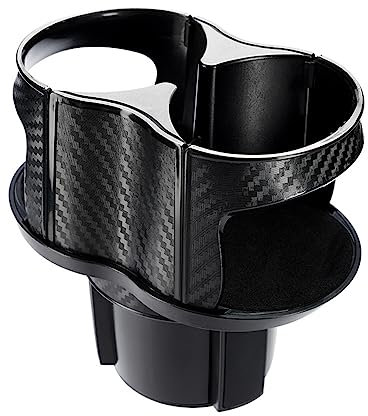 Nuscen Car Cup Holder, 2 In 1 Adjustable Water Bottle Holder, In-car Extender Holder, Fixed Insert, Stable and Easy to Install, Suitable for Water Bottle, Water Cup