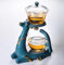 Kungfu Magic Deer Tea Set Glas Magnetische Teekanne Halbautomatische Wasserführung Magnetische Teekanne mit Teesieb Hitzebeständiges Glas Magischer Hirsch Teekanne Magic Tea Set Perfekt für