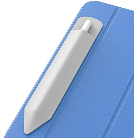 Apple Pencil Hülle für 1./2. Generation und Pro Modelle, Elastische Tasche mit Befestigungsfunktion anTablets-Hülle, Grau