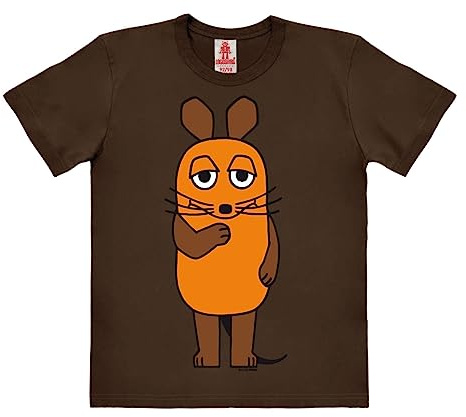 Logoshirt® Die Sendung mit der Maus T-Shirt Kinder | Offiziell lizenziertes Maus-Motiv, Bio-Baumwolle, bedruckt, lustiges Cartoon T-Shirt für Mädchen und Jungen, für Maus-Fans