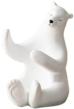 TREGOO Wine Rack Wine Rack Holders Ornaments Polar Vine Bottle Holder Animal Sculpture Small Figurines Home Decoration