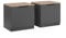 Vicco Table de Chevet Betti, Anthracite/Chêne, 50 x 50 cm Lot de 2