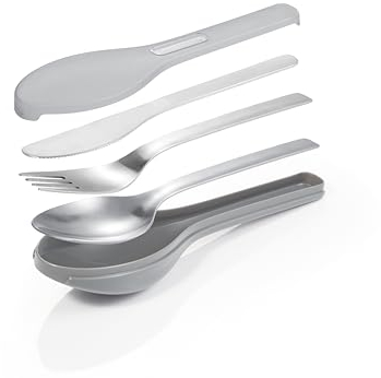 Tescoma 906270 Posate da viaggio acciaio inossidabile con custodia protettiva, linea MOVE