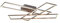 Reality Leuchten Deckenleuchte Corso R64423107, Metall Nickel matt, inkl. 36 Watt LED, Fernbedienung