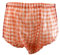 Haian Classic Unisex-Inkontinenz-Unterhose mit Schnappverschluss, Kunststoff (TPU) bedruckt, wasserdicht, Größe L, Rot kariert
