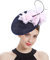 ELLYDOOR Fascinator für Damen, 020 Marineblau, rosa, Einheitsgröße