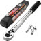 EPAuto 3/8-Zoll-Antrieb Click Drehmomentschlüssel Werkzeug, 3.0-24.4 m-lb. / 13,6-108,5 Nm