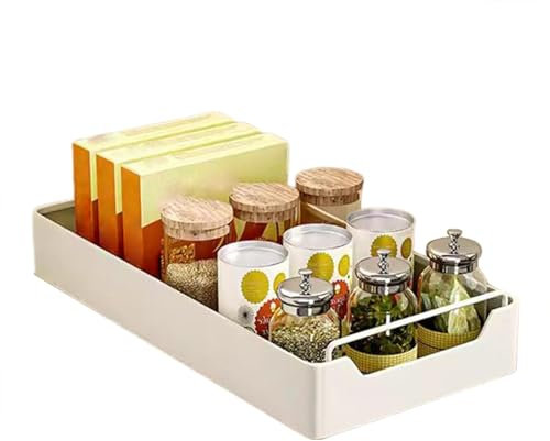 Aizuoni Ausziehbare Schublade Küche, Ausziehbarer Schrank Organizer, Innenschublade Küche, Teleskop-Schubladenteiler, Utensilienhalter, Aufbewahrungsorganisator, Ausziehbare Küchenschublade
