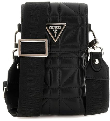 GUESS Latona Flap Chit Chat Phone Bag Black