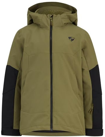 Ziener Kinder AGIMO Ski-Jacke/Winterjacke | warm, atmungsaktiv, wasserdicht, deep olive, 128