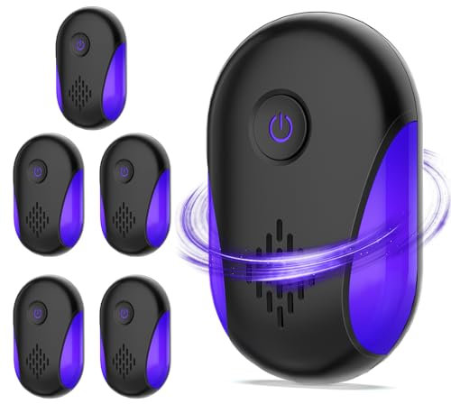 2024 Upgraded Ultrasonic Repeller 6 Packs, Indoor Ultrasonic Repellent for Roach, Rodent, Mouse, Bugs, Ant, Mosquito, Mice, Spider, Electronic Plug in Pest Control