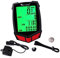 Anneome Mechanischer Fahrradcomputer Tachometer Stoppuhr 20 Funktionen Großes Display Rot