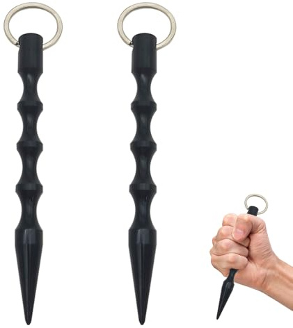 2 Stück Kubotan Selbstverteidigung Waffen Legal Kubotan Schlüsselanhänger Selbstverteidigung Frauen Selbstverteidigung Schlüsselanhänger Self Defense Weapons Keychain Verteidigungs Waffen für Frauen