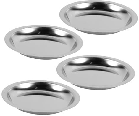 Ciieeo Lot De 4 Supports pour Sachets De Thé en Métal Et Acier Inoxydable Assiettes De Rangement pour Sachets De Thé pour Décoration De Table Basse