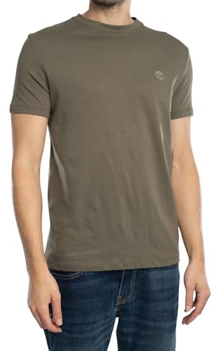 Timberland Men's Dunstan River Crew Slim T-Shirt, Green, XXL