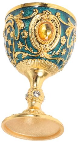 COLLBATH Copa De Vino Medieval Cuenco De Agua De Metal Cáliz Vintage Copa Decorativa para El Hogar