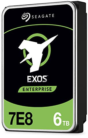Seagate Exos 7E8 Enterprise Class 6TB Interne Server Festplatte ST6000NM021A 3.5 Zoll HDD SATA 6Gb/s 7200RPM 256MB Cache (Ricondizionato)