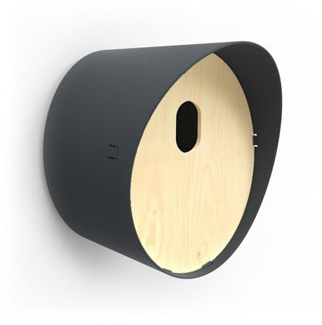 Capi Europe - Vogelhaus oval - 23x19x24 - Anthrazit - CAPI Biodiversity Oval - AOBIA002