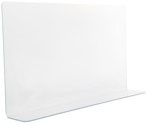 Cabilock Shower Splash Guard Wall Mounted Splash Protector Stainless Steel Plate Cover for Food Metal Plate Covers for Food Sink Shield for Bath Tub Edge Protection 11.81 X 7.01 X 1.97 in