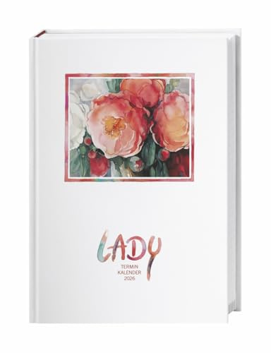 Lady Terminkalender A6 - Kalender 2026 - Heye-Verlag - Taschenkalender mit viel Platz für Eintragungen - 11,5 cm x 16,3 cm