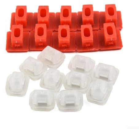 for BMW Interior Door Moulding Clips Dashboard Panel Trim Fasteners Set 20PCS Compatible with 3 Series E46 E90 E91 E92 E93 E53 X3 E83 7 Series E65 E66 Plastic Replacement Parts 51458266814 51418215806
