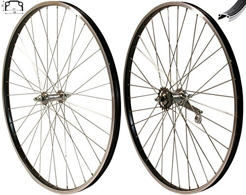 Redondo 28 Zoll Laufrad Set Hinterrad Vorderrad Felge Schwarz Rücktritt Bremse