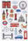 Hobbyfun GLOSSY-Sticker England, Bogen 10 x 15 cm