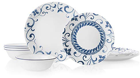 Corelle 3516 Tafelservice für 4 Personen, splitterfest, Glas, Artemis, Vitrelle