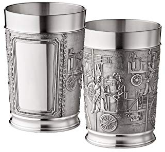 Röders Zinn Becher Feuerwehr Gravurfeld