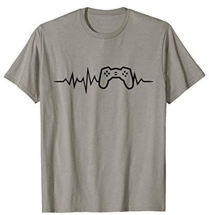 Gamer Heartbeat Controller Teenage Boys Gifts Ideas Gaming T-Shirt